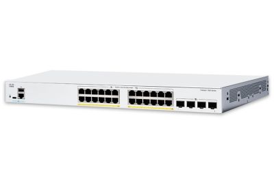 C9200L-24P-4G-E Cisco Catalyst 9200L 24 Port PoE+ 370W, 4x1G uplink, Network Essentials