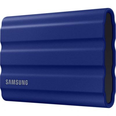 Ổ CỨNG GẮN NGOÀI SSD SAMSUNG T7 PORTABLE SHIELD 2TB 2.5 INCH USB 3.2 XANH (ĐỌC 1050MB/S - GHI 1000MB/S)-(MU-PE2T0R/WW)