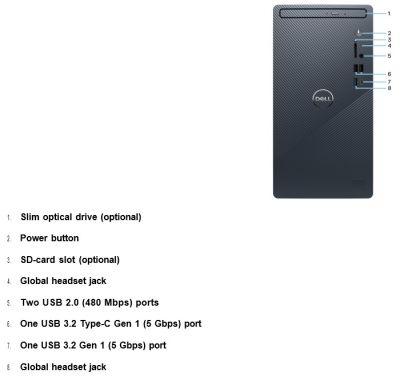 Desktop Inspiron 3030 (MTI71035W1-16G-1T)