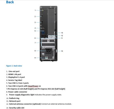 Desktop Inspiron 3030S (SFFI33003W1-8G-512G)