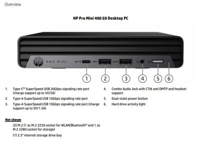 PC HP Pro SFF 400 I5 13500, 8G, 512, Win 11 (8U8H7PA)