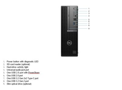 PC Optiplex 7010SFF Plus, I7-13700, 16G, 512SSD, 3Y