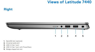 Dell Latitude 7440-i7 1355U-16G-512G-UBT-3Y