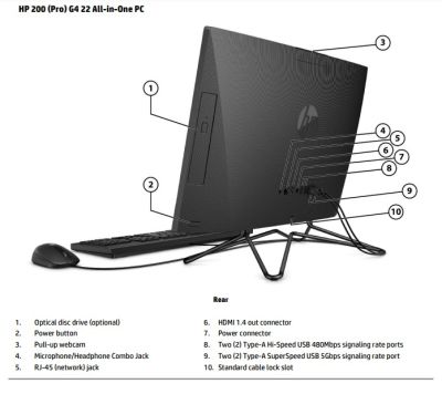 HP 200 Pro G4 i5-1235U, 8G,512, W11 Home (74S25PA)