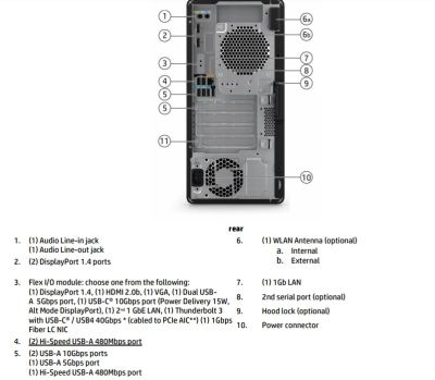 Workstation HP Z2 Tower G9 i9 13900, 16G, 512, Linux (4N3U8AV)