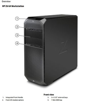 Workstation HP Z6 Tower G5 W5-3433,32G, 512Gb, Linux (57D37AV)