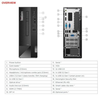 Lenovo ThinkCentre Neo 50s (SFF), I3 _13100, 8G, 256 (12JH00MXVA)