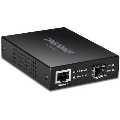 TFC-10GSFP_10GBASE-T to SFP+ Fiber Media Converter