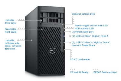 Precision 5860 Tower W3-2423,16, 512+1TB, T400,W11P (T5860W3242316512G)